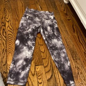 Tie dye crop leggings